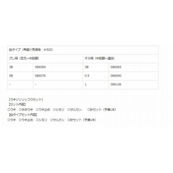 ウキ釣り速攻セット チヌ用 鉛タイプ  キザクラ