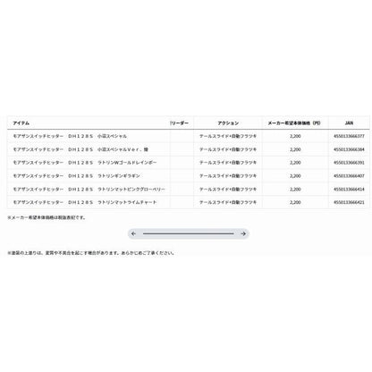 モアザンスイッチヒッター DH128S ダイワ