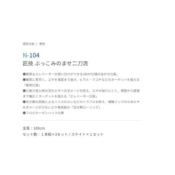 巧技 ぶっこみのませ二刀流 N-104 ささめ