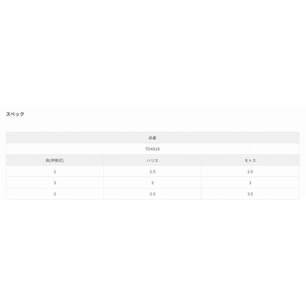 特選豊漁イサキ　グリーンケイムラ　カラ針　3-3.5 ささめ