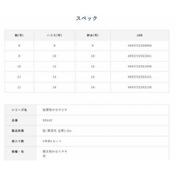 SS442 船極 ルアータックル落し込み つくつくベイト パープル&グリーン 3本鈎 ハヤブサ