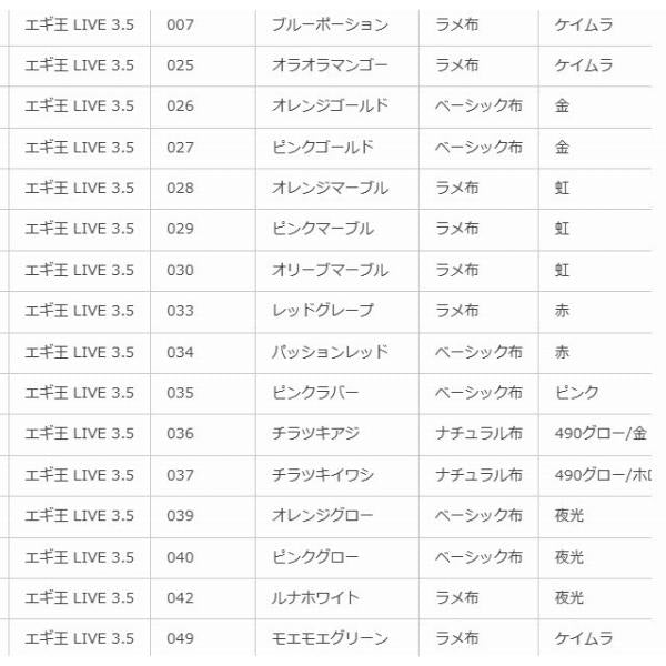 エギ王 LIVE 3.5 ヤマリア 継続SALE