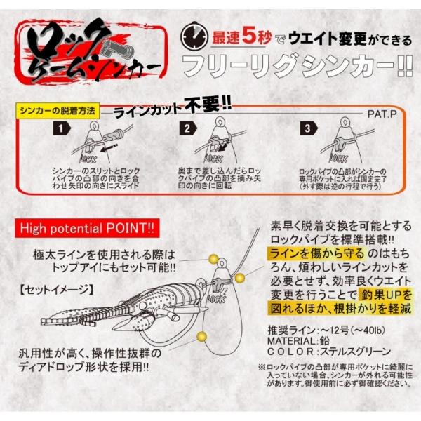 ロックゲームシンカー 7g RUDIE’S