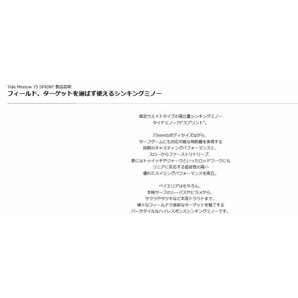 タイドミノー75スプリント DUO