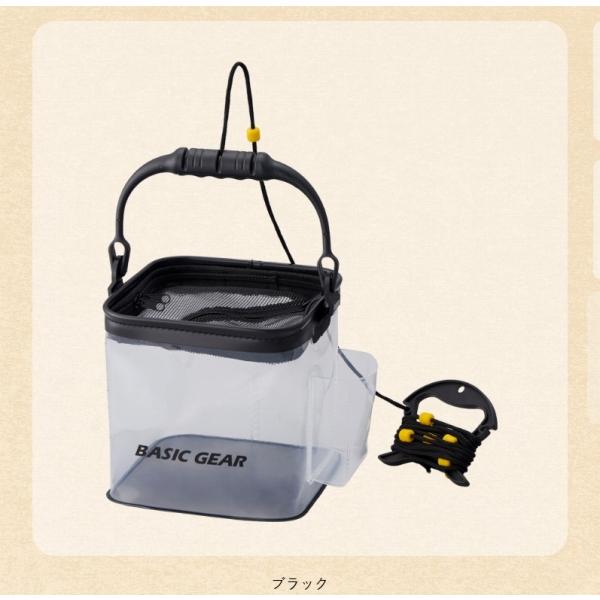 ベーシッククリアバケツ 9L ブラック