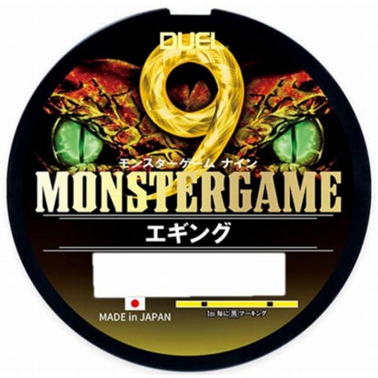 モンスターゲーム9 エギング 150m 0.6号 YBL イエローブラックマーキング DUEL