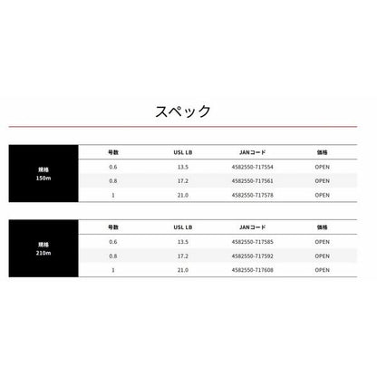 GESO TSR X8 150m 0.6号 13.5LB 新蛍光ピンク XBRAID